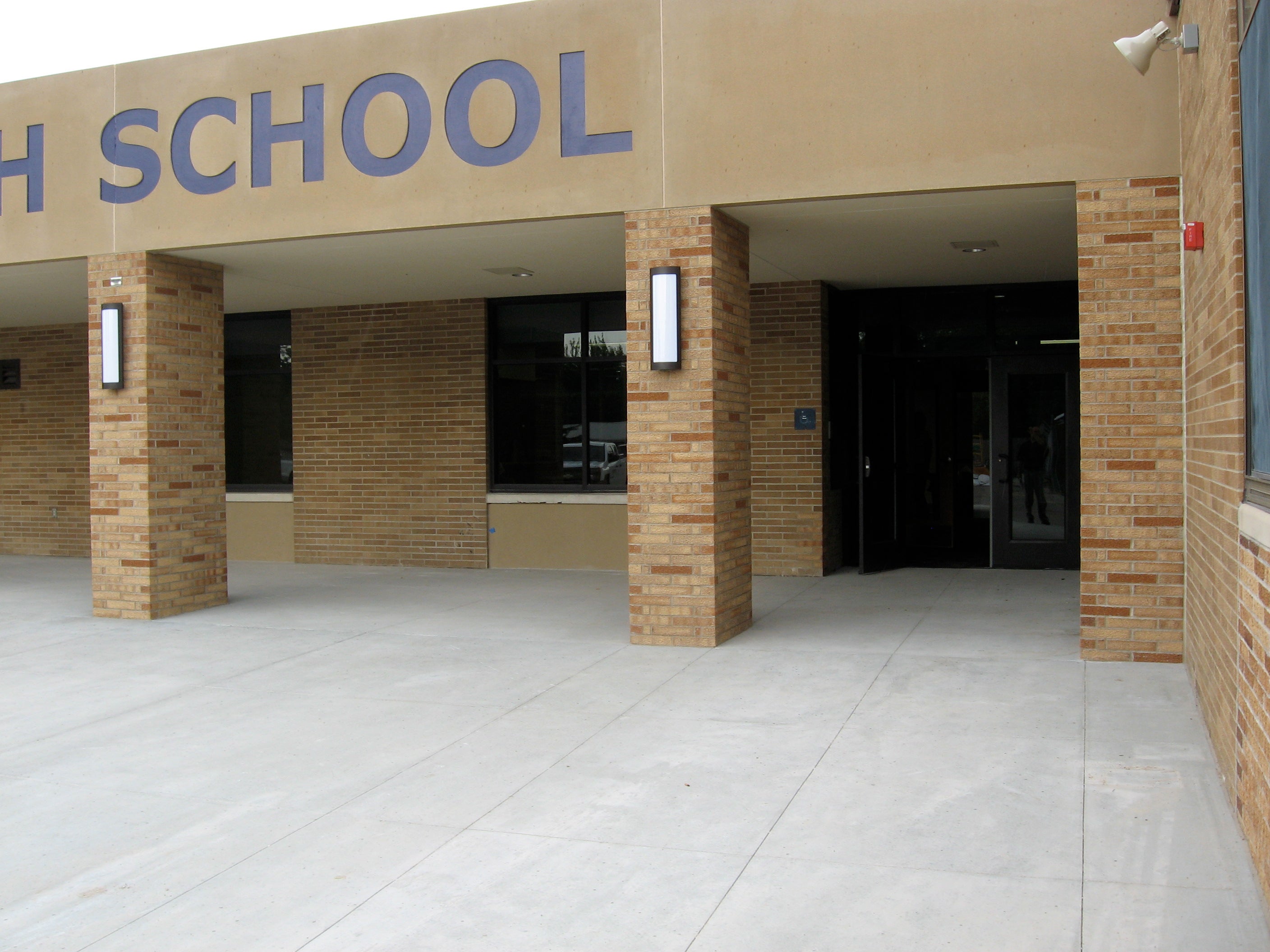 Photo of school level school entrance