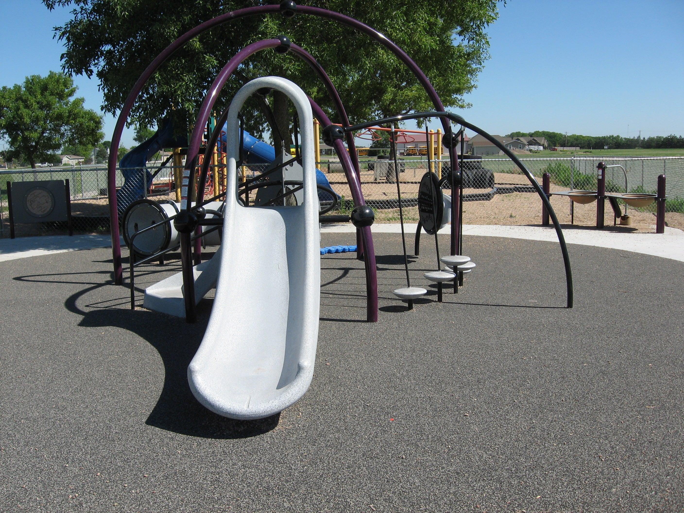 Accessible school playground equipment