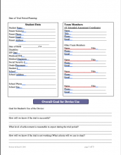 Trial Period Plan Form Screenshot